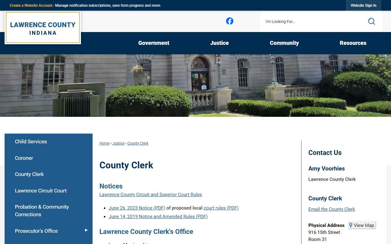 Lawrence County Clerk official records source