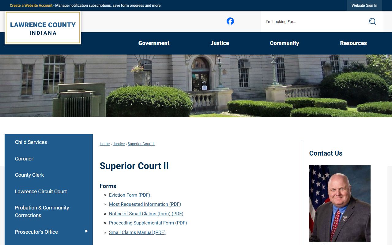 Lawrence County Circuit and Superior Courts Superior Court II source