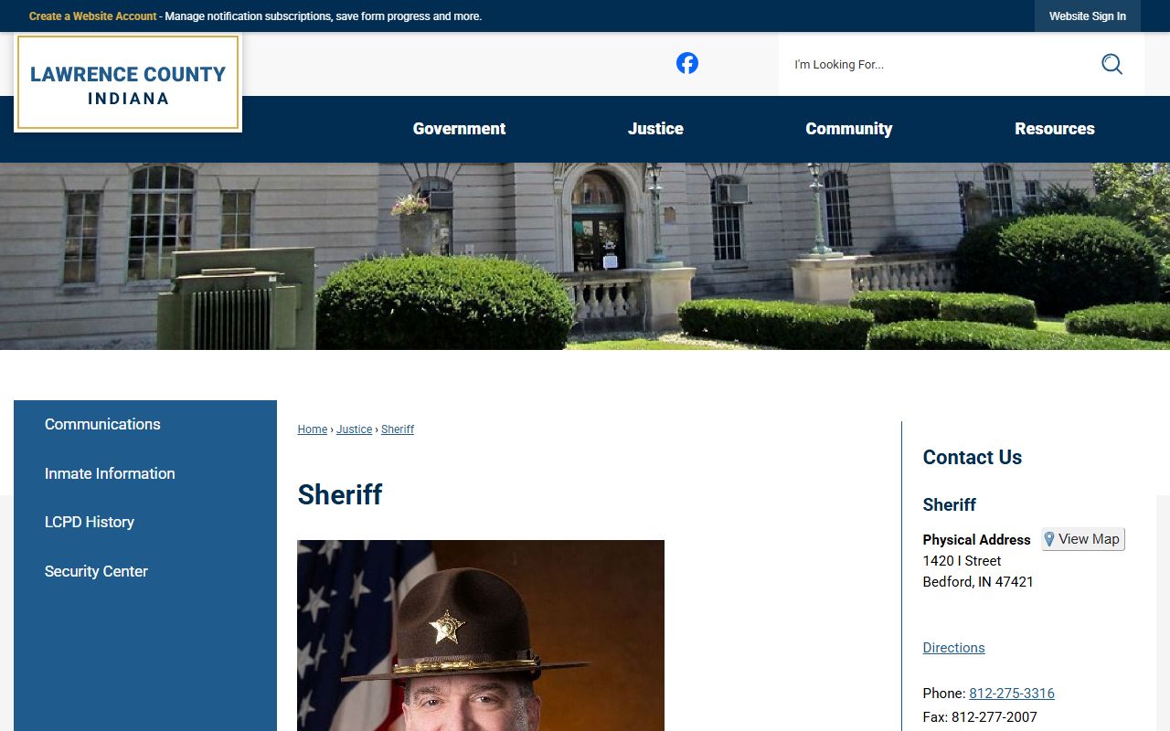 Lawrence County warrant records sheriff office